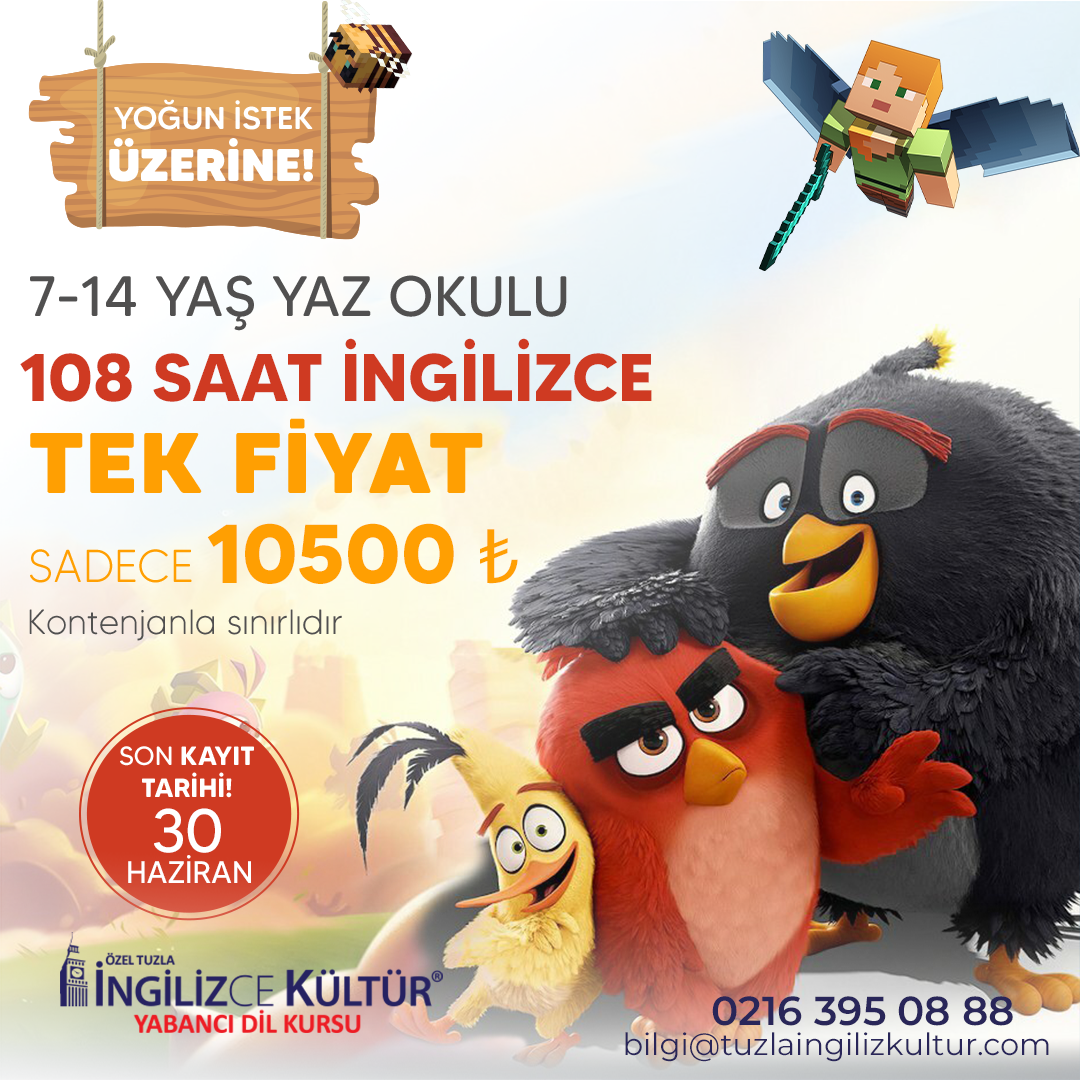 7-14 Yaş Yaz Okulu 108 Saat 